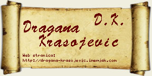 Dragana Krasojević vizit kartica